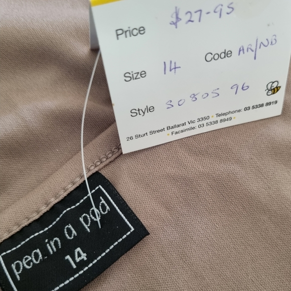 A Pea in A Pod  Latte Camisole Size 14 - Picture 3 of 3